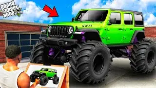 Franklin Using Magical Painting To Draw Fastest Booster Monster Truck 