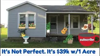 Who needs perfect? Here's a House w/1 Acre for $39k 🏡🌞 Tennessee
