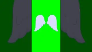 Green Screen Animated Wings | Wings 019 | #wings #shorts