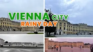 Driving In The Rain In Wien City From Sch&ouml;nbrunn Palace/Schloss Sch&ouml;nbrunn To Leopoldstadt.