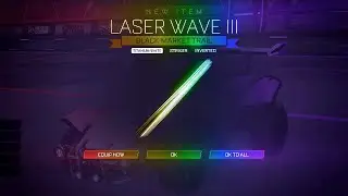 PLAYING ROCKET LEAGUE WITH THE TITANIUM WHITE LASER WAVE III TRAIL!