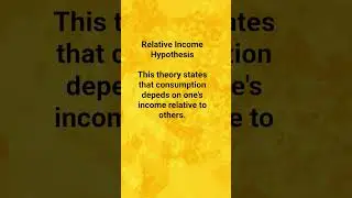 Relative Income Hypothesis #shortvideo