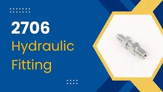 NPTF male to 37&deg; JIC bulkhead straight fitting