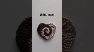 🤍 Spiral heart granny square 🤍 original pattern by attysloveforcrochet #crochet #crochetheart