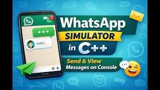 WhatsApp Console App in C++ | Send & View Messages Simulation