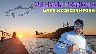 Salmon Fishing on Lake Michigan