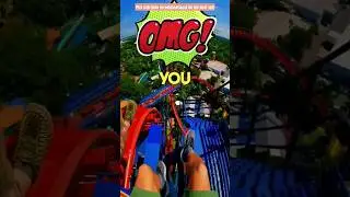 Would you ride this scary roller coaster for $10,000 dollars. #comedy  #shorts #rollercoaster #money