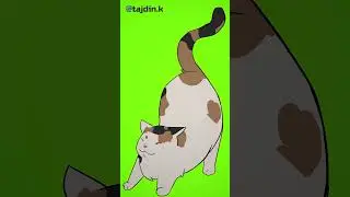 When you have a right to do anything just because you're cute. You have my cat, Hanım... #cat #art