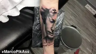 antique statue tattoo
