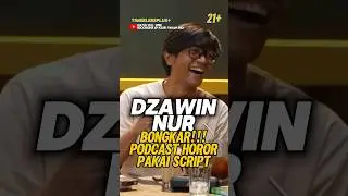 Dzawin reveals horror podcasts using scripts‼️ #dzawin #prazteguh #podcast #horrorpodcast #horror...