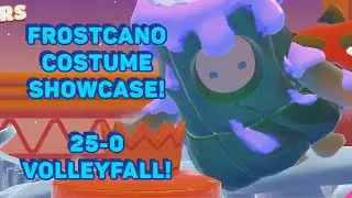 FROSTCANO Costume Showcase! (Fall Guys July 24&rsquo; Fame Pass) TEAM DOMINATION IN VOLLEYFALL & EXPLORE!