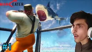 I BECOME A SHARK | MANEATER GAMEPLAY #1 |  A.J GAMING POINT