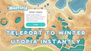 FREE INSTANT TELEPORT! ❄️ - How to Reach Winter Utopia Fast in Heartopia (No Bus Needed)