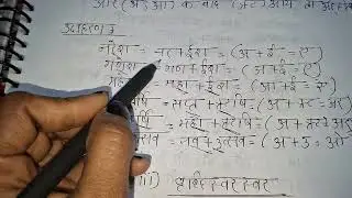 Sandhi hindi