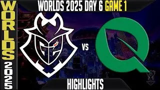 G2 vs FLY Highlights Game 1 | Worlds 2025 Day 6 Swiss Stage | G2 Esports vs FlyQuest G2