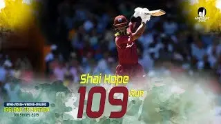 Shai Hope's 109 Run Against Bangladesh || 2nd Match || ODI Series || Tri-Series 2019