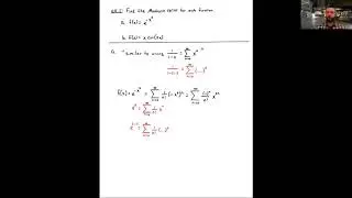 Applications of Taylor and Maclaurin Series (Calculus 2, Lecture 21)