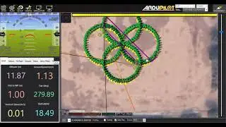 Eight swarm of Drone in Mission Planner