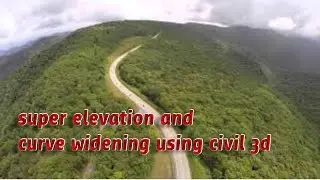 Super elevation, curve widening  and building corridor using civil 3d