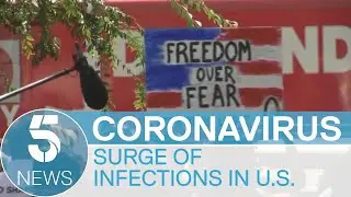 Coronavirus: US states reinstating lockdown after cases spike but is it too late? | 5 News