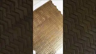 Vintage Citroen-Shaped Copper Mosaic Tile