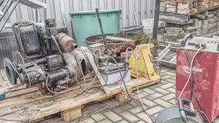 Die Startversuche am 1Zylinder Diesel gehen weiter, diesmal mit Startbooster