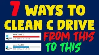How To Clean C Drive in Windows 10 - 7 WAYS TO SPEED UP YOUR PC AND RECOVER SPACE - 2020