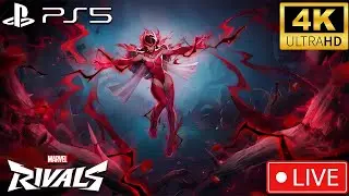 🔴Marvel Rivals: Top 100 Scarlet Witch on PlayStation 5 Climbing to Celestial (PS5 4K)