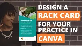 How to design a Rack Card for your business in Canva | For non-designers
