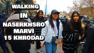 Tehran 2024 (4K) - Walking in Naser Khosro St, Marvi Alley and Panzdah-e-Khordad St in Tehran