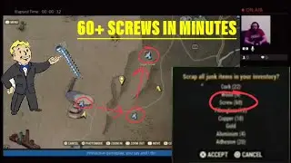 Fallout 76 Farm 60+ SCREWS in MINUTES using OP Tank Melee Build