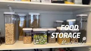 Plastic Airtight Kitchen Containers for Pantry Organizer & Storage