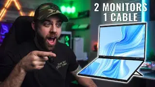 Get 2 Portable Monitors With 1 Cable! | Uperfect Ustation Delta Dual Portable Monitor
