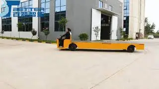 🧭 Industrial Electric Steering Wheel Transfer Cart Powerful Drive Rugged Body#transfercart #trolley