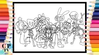 The Amazing Digital Circus Coloring Pages/Coloring All Characters/ NCS /Coloring Digital circus