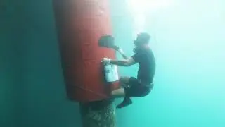 Composite Wrapping Installation For Splash Zone Protection