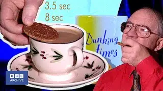 1998: BISCUIT DUNKING - the SCIENTIFIC method | BBC News | Weird and Wonderful | BBC Archive