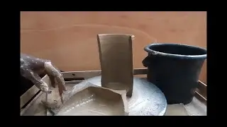 Pottery fails Throwing the walls of the cylinder too thin #shorts