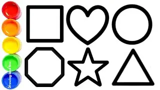 Shapes drawing for kids, Learn 2d shapes, colors for toddlers | Preschool Learning,Educational video