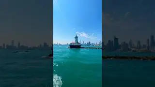 The old lake lighthouse ⚓️ Chicago #usa #like #chicago #illinois #summer #lakemichigan #lighthouse