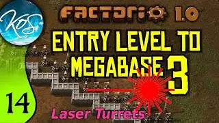 Factorio 1.0 Entry Level to Megabase 3, Ep 14: LASER TURRETS & BATTERIES - Guide, Tutorial