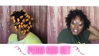 Perm Rod Set Tutorial| Corkscrew Method| High Porosity Hair|Natural As Abby