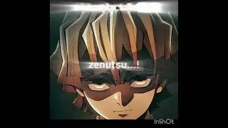 Demon slayer new edit#zenutsu #anime #comment