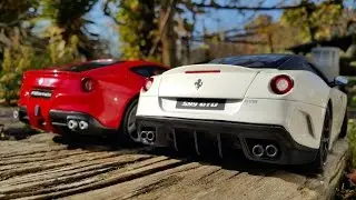 FERRARI F12 vs. 599 GTO  1:18 Hotwheels