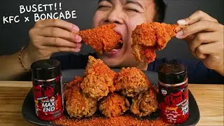 MUKBANG AYAM CRISPY KFC SIRAM BONCABE LEVEL 50 MAX END!! JANGAN DITIRU!!