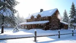 함박눈 쏟아지는 별장 ❄️🏡 눈 소리 ASMR 3시간|깊은 수면&middot;힐링/ Heavy Snowfall at a Cozy Cabin ❄️🏡 Snow Sounds ASMR 3 Hours