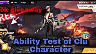 Clu character ablility Test       || full game play || Alok giveaway