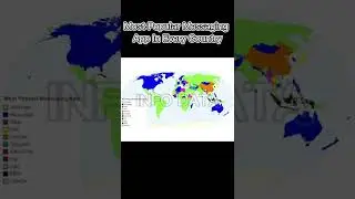 Most Popular Messaging App In Every Country #messagingapp #whatsapp #wechat #line  #viral #shorts