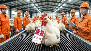 Как ежедневно производятся миллионы цыплят KFC | Внутри современной фабрики
