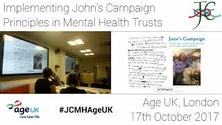 Nicci Gerrard & Julia Jones opening #JCMHAgeUK